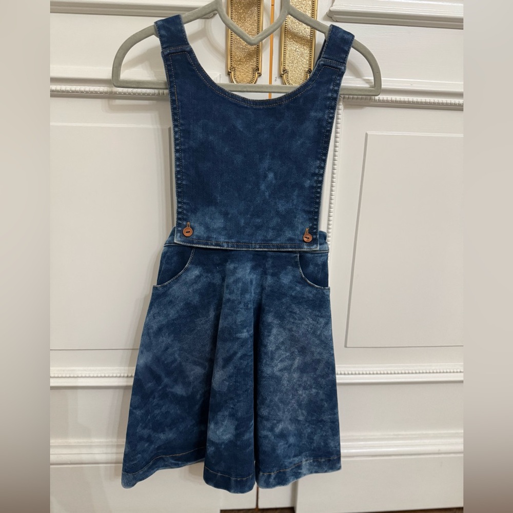 FROO denim wash detachable jumper/skirt 
NWT